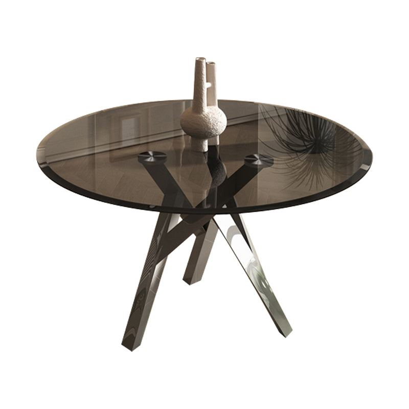 1/2/3 Piece Round Shape Tempered Glass Dining Room Furniture Set