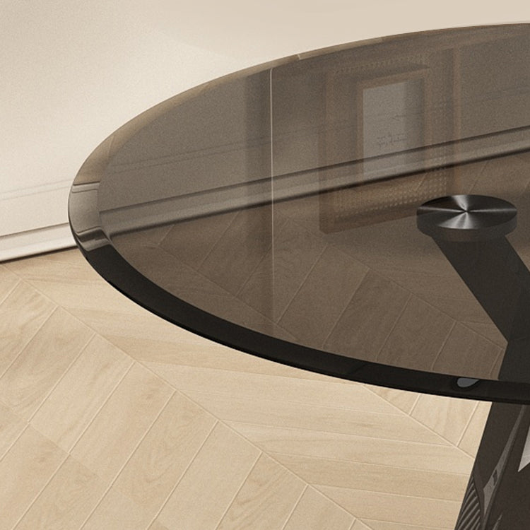 1/2/3 Piece Round Shape Tempered Glass Dining Room Furniture Set