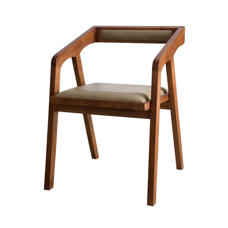 Contemporary Style Rectangle Solid Wood Dining Table with Chairs