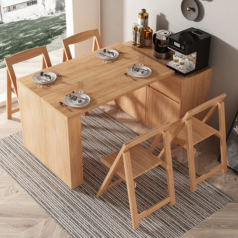 1/3/5 Piece Contemporary Wood Dining Room Chair and Table Set