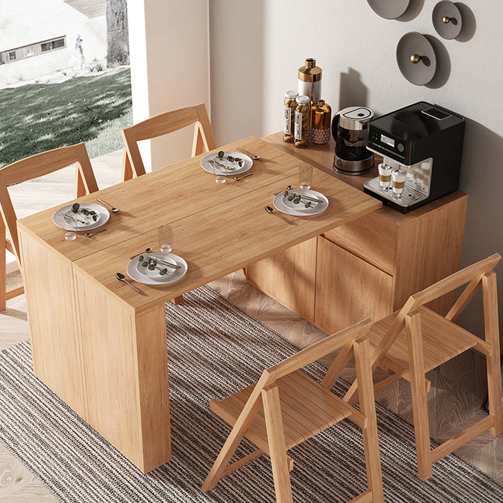 1/3/5 Piece Wood Contemporary Style Dining Room Chair and Table Set