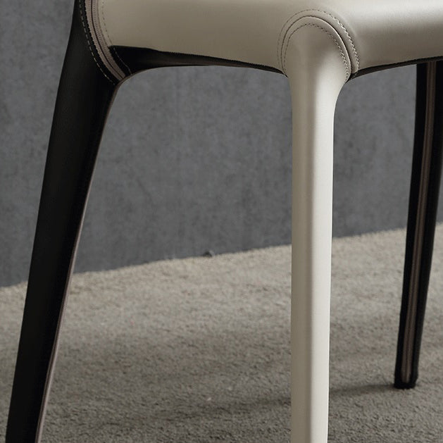 Modern Style Wingback Leather Home Dining Side Chair for Dining Room