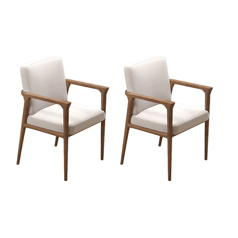 Contemporary Dining Room Solid Wood Open Back Side Dining Chair
