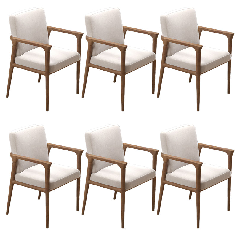 Contemporary Dining Room Solid Wood Open Back Side Dining Chair