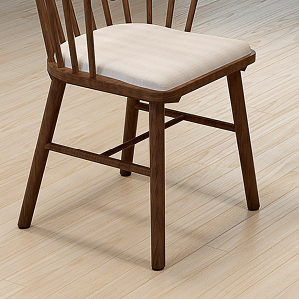 Contemporary Dining Room Solid Wood Open Back Side Dining Chair
