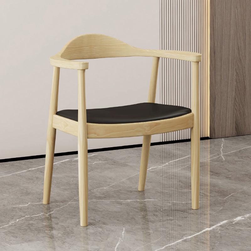 Contemporary Dining Room Solid Wood Open Back Side Dining Chair