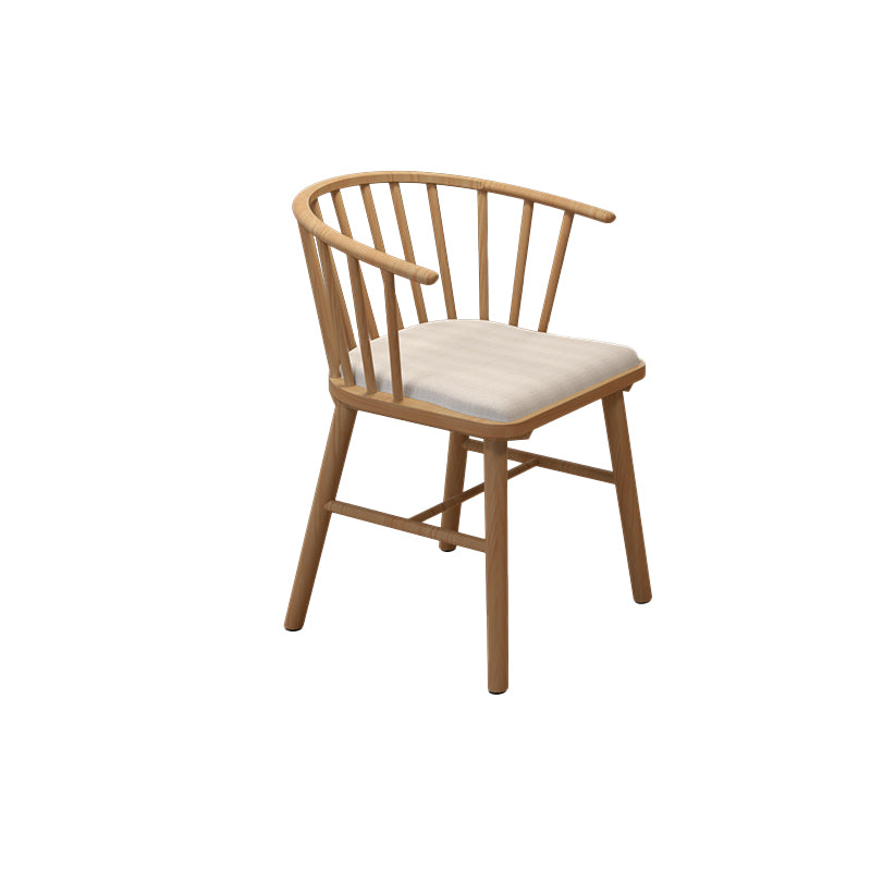 Contemporary Dining Room Solid Wood Open Back Side Dining Chair