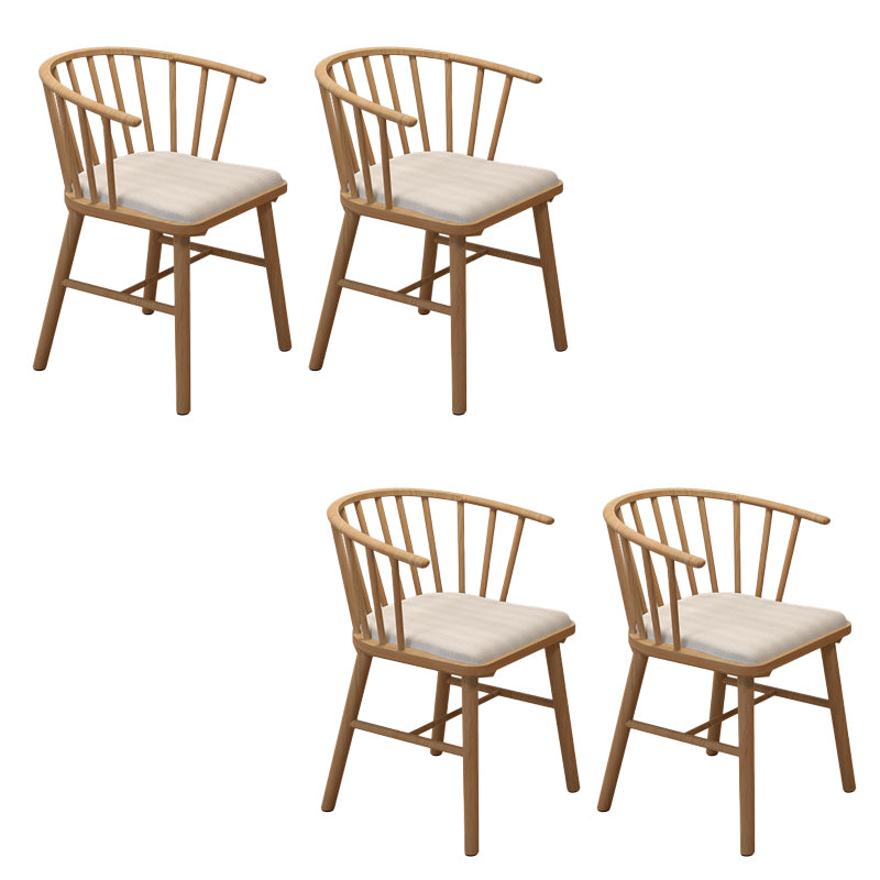 Contemporary Dining Room Solid Wood Open Back Side Dining Chair
