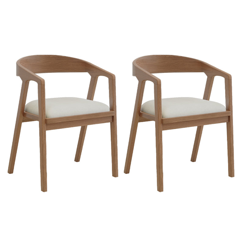 Contemporary Dining Room Solid Wood Open Back Side Dining Chair