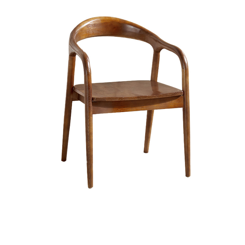 Contemporary Dining Room Solid Wood Open Back Side Dining Chair