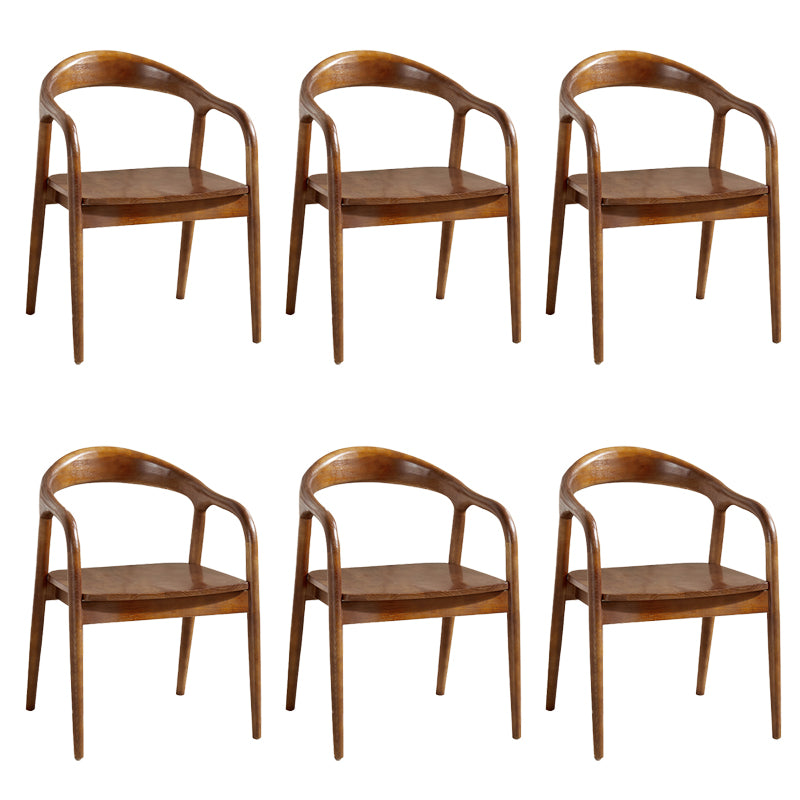 Contemporary Dining Room Solid Wood Open Back Side Dining Chair