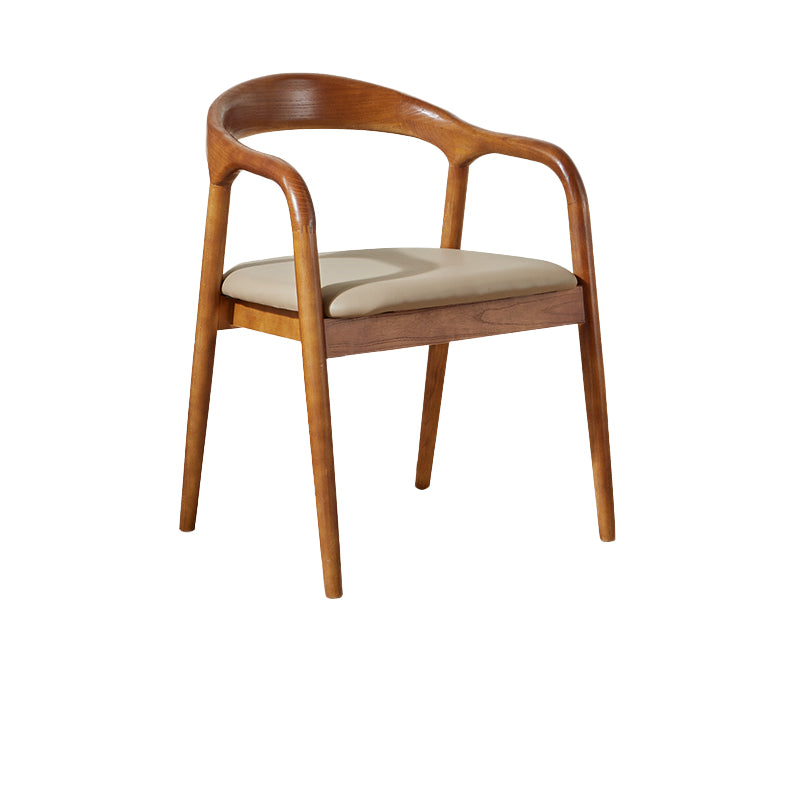 Contemporary Dining Room Solid Wood Open Back Side Dining Chair
