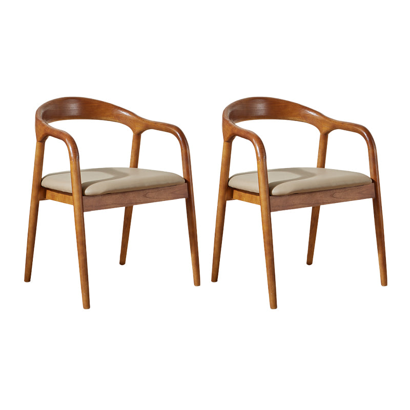Contemporary Dining Room Solid Wood Open Back Side Dining Chair