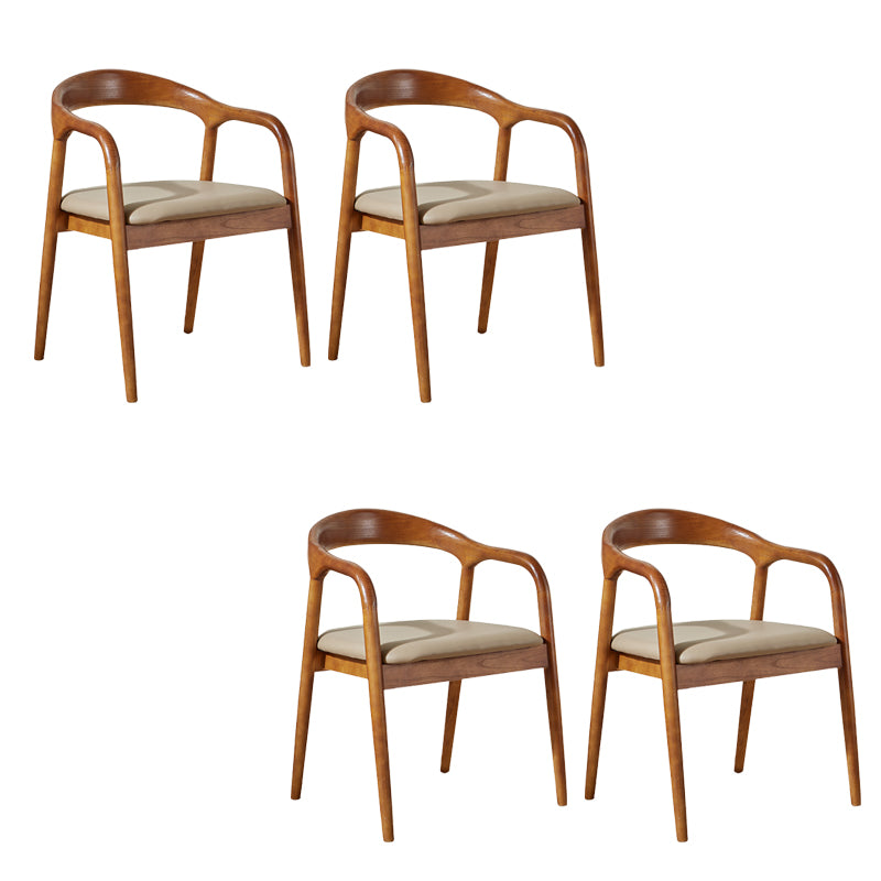 Contemporary Dining Room Solid Wood Open Back Side Dining Chair