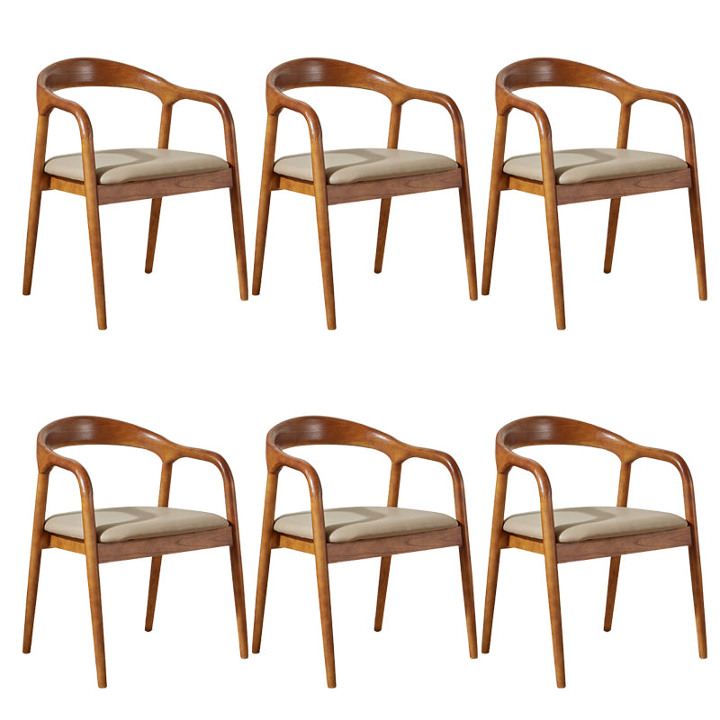 Contemporary Dining Room Solid Wood Open Back Side Dining Chair