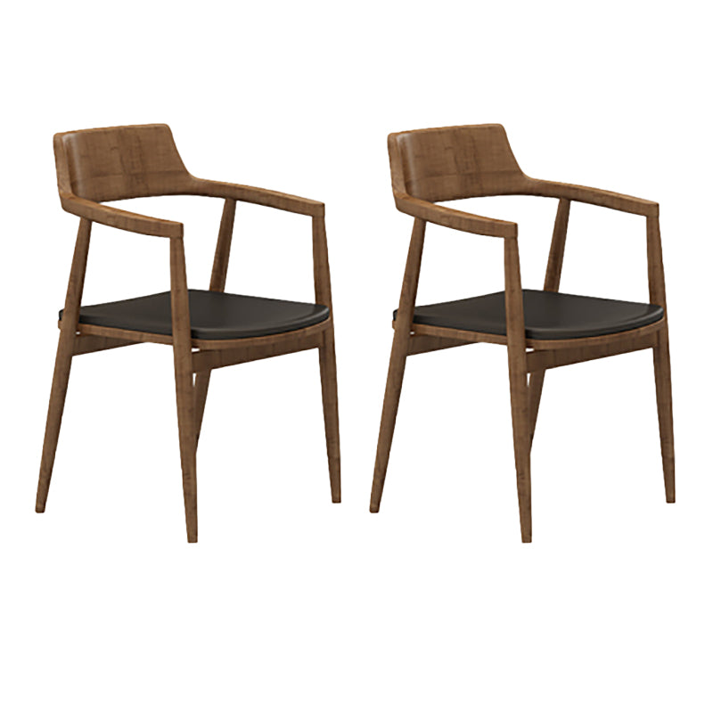 Contemporary Dining Room Solid Wood Open Back Side Dining Chair