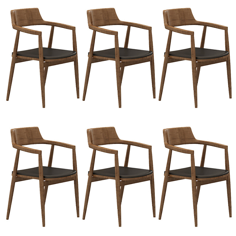 Contemporary Dining Room Solid Wood Open Back Side Dining Chair