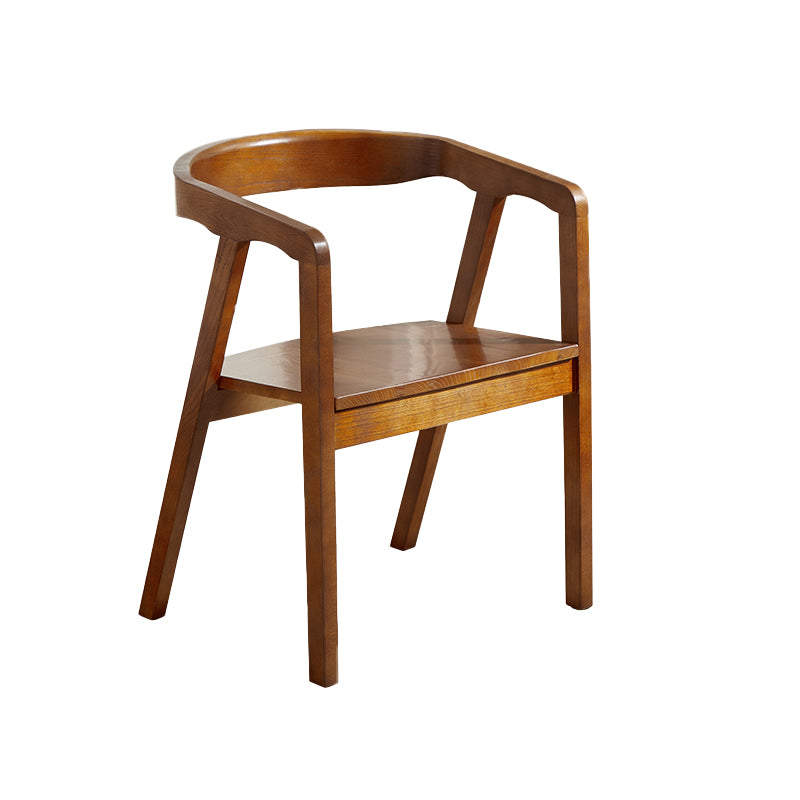 Contemporary Dining Room Solid Wood Open Back Side Dining Chair