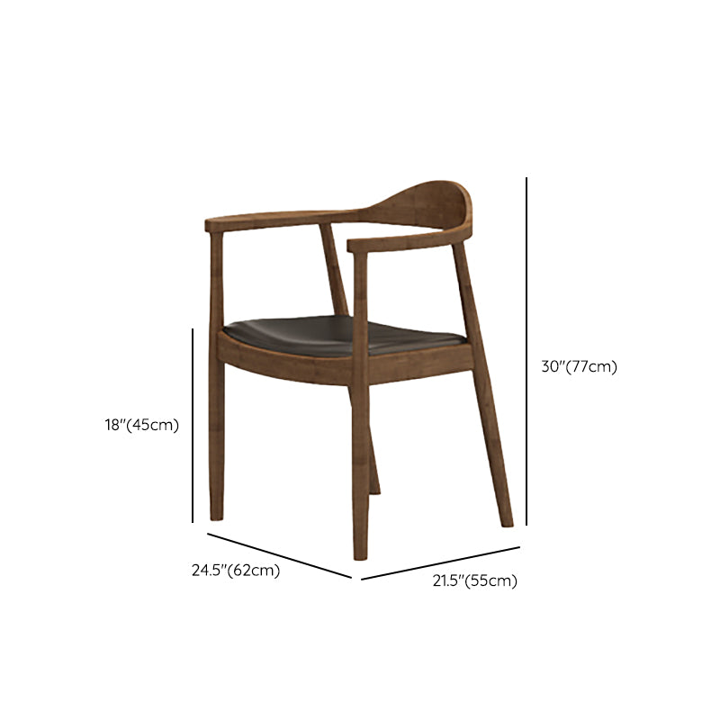 Contemporary Dining Room Solid Wood Open Back Side Dining Chair