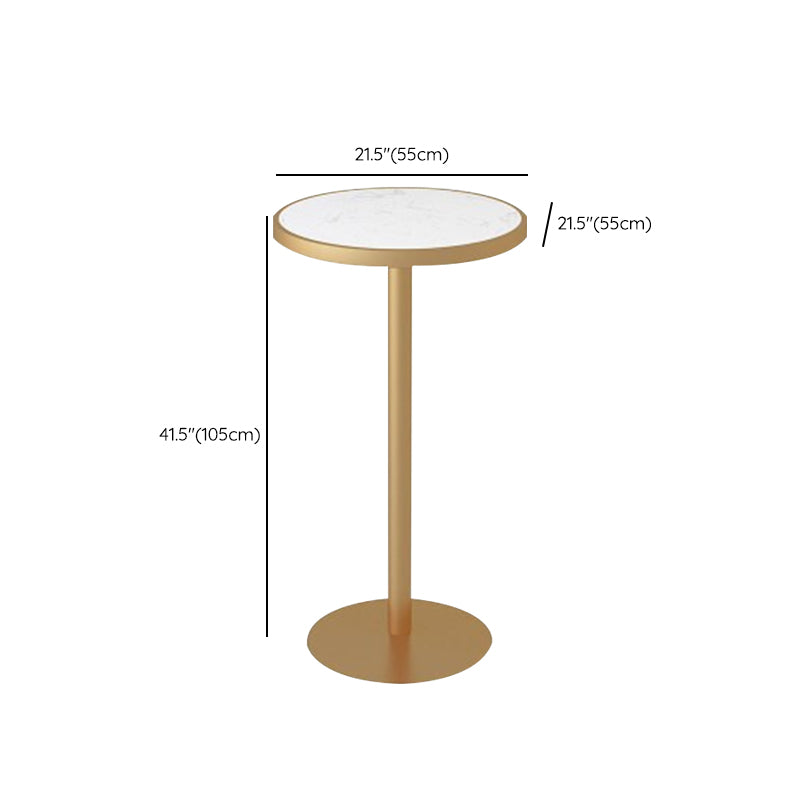 Contemporary Style 1/2/5 Pieces Stone Bar Table Set for Living Room