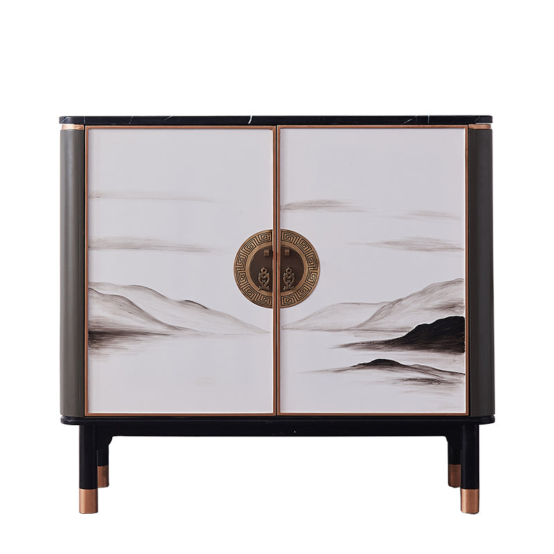 Modern & Contemporary Style Wood Buffet Sideboard with Cabinets