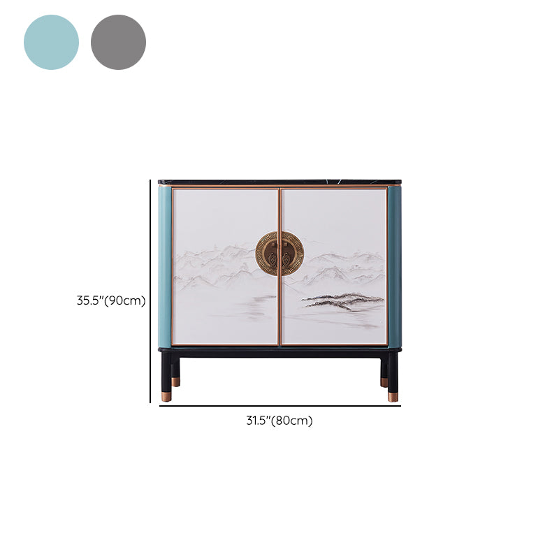 Modern & Contemporary Style Wood Buffet Sideboard with Cabinets