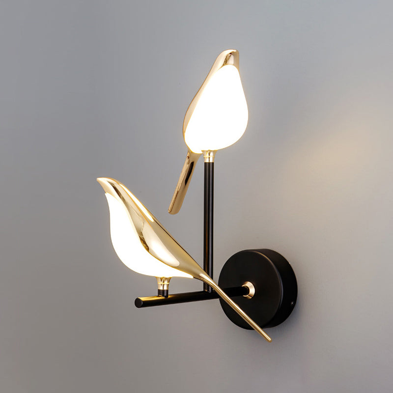 Bird Shape Wall Mount Lamp Modern Style LED with Acrylic Shade for Living Room