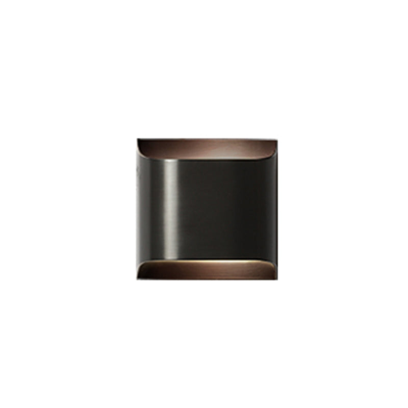 Black Copper Wall Mount Lamp Modern Style with Metal Shade for Bedroom