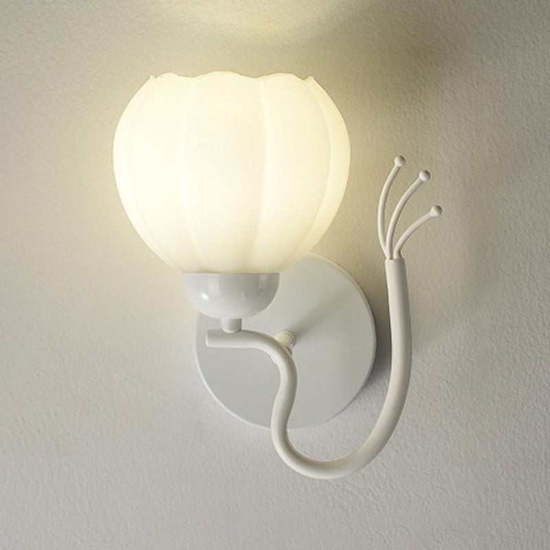 Modern Flower Shape Wall Light Sconces Glass Wall Lighting Fixtures