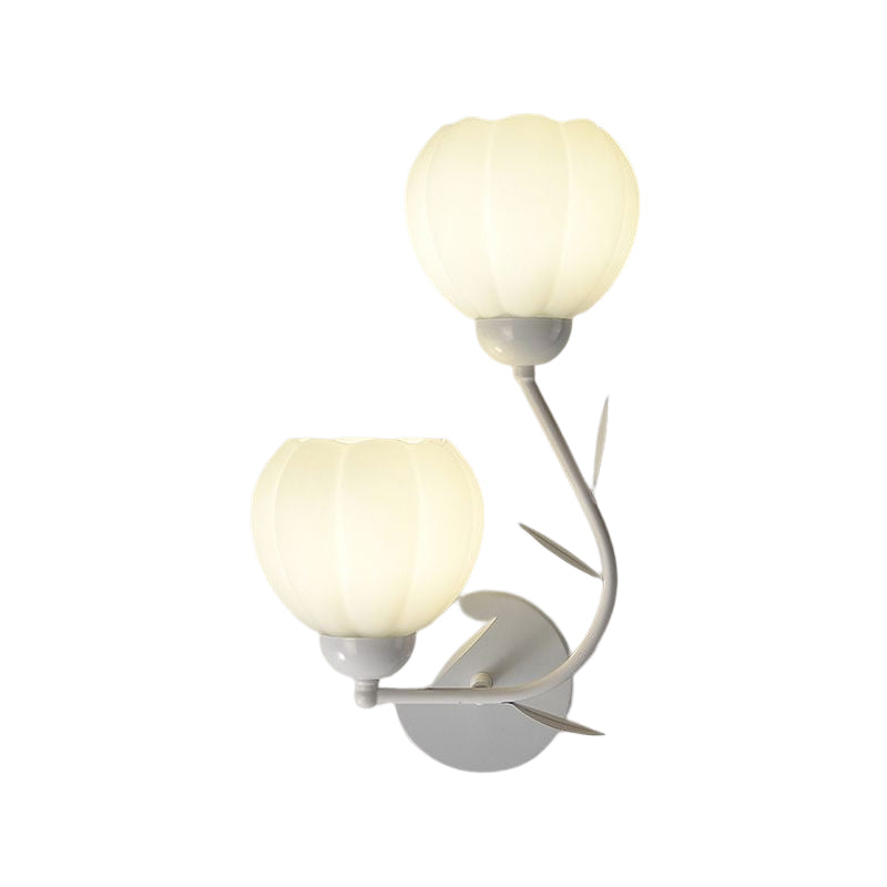 Modern Flower Shape Wall Light Sconces Glass Wall Lighting Fixtures