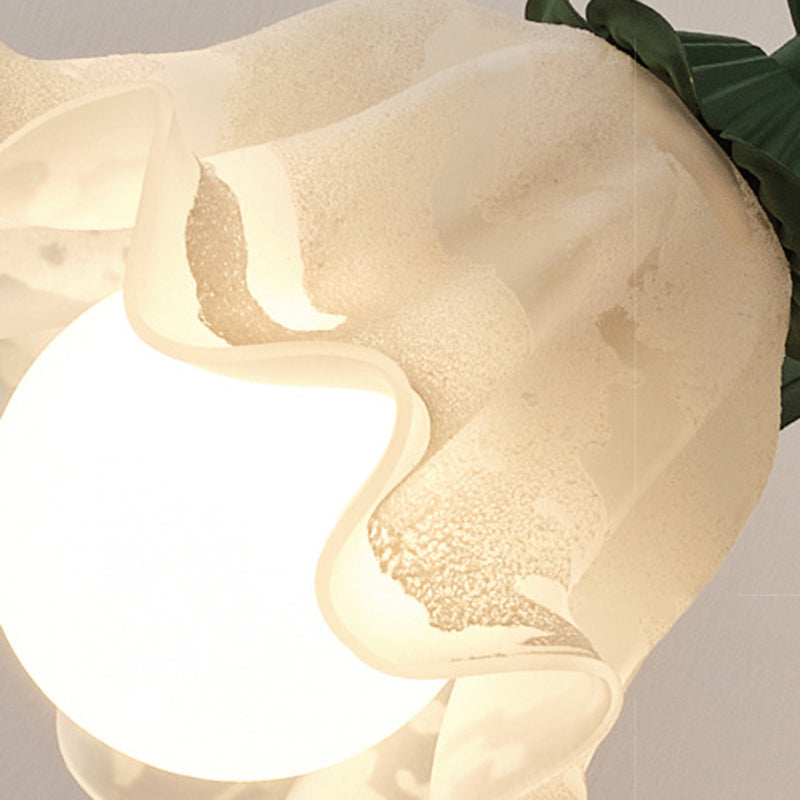 Modern Flower Shape Wall Light Sconces Glass Wall Lighting Fixtures for Bedroom