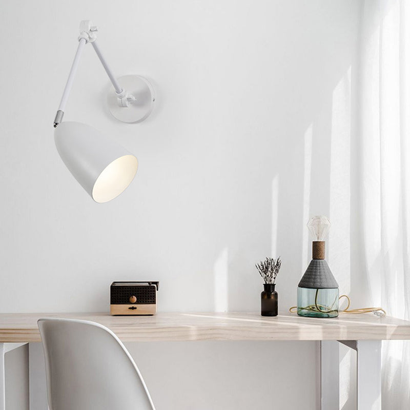 Modern Simple Shape Wall Light Sconces Metal 1 Light Wall Lighting Fixtures for Bedroom