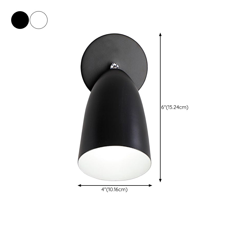 Modern Simple Shape Wall Light Sconces Metal 1 Light Wall Lighting Fixtures for Bedroom