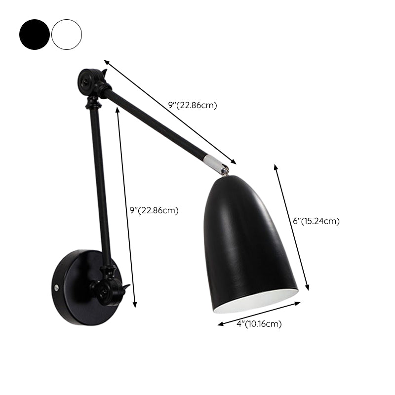 Modern Simple Shape Wall Light Sconces Metal 1 Light Wall Lighting Fixtures for Bedroom