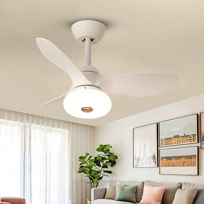 Fan Shape Metal Ceiling Fans Modern Style 1-Light Ceiling Fan Fixtures