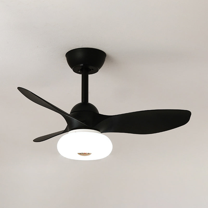 Fan Shape Metal Ceiling Fans Modern Style 1-Light Ceiling Fan Fixtures