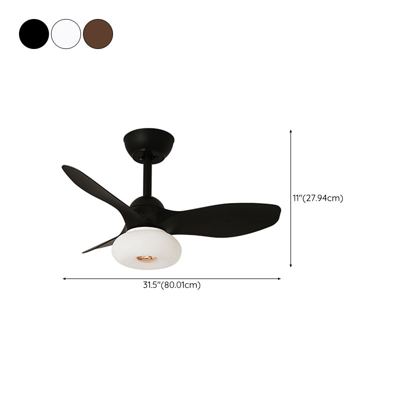 Fan Shape Metal Ceiling Fans Modern Style 1-Light Ceiling Fan Fixtures