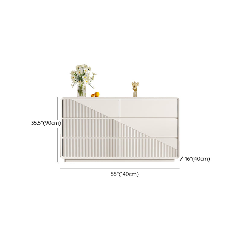 Modern Wood White Storage Chest Drawers Included for Bedroom