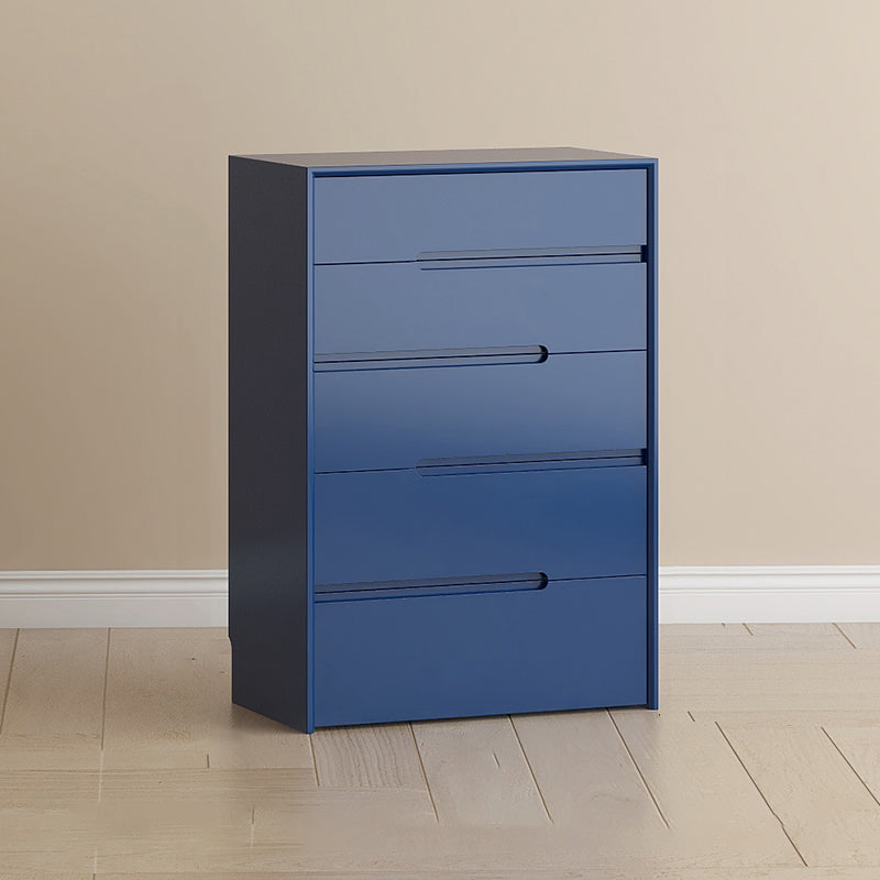 Scandinavian Vertical Storage Chest with Soft-Close Drawers for Home