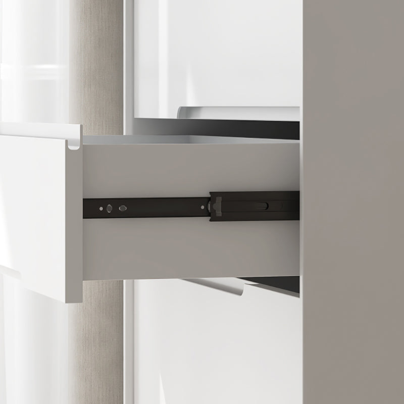 Scandinavian Vertical Storage Chest with Soft-Close Drawers for Home