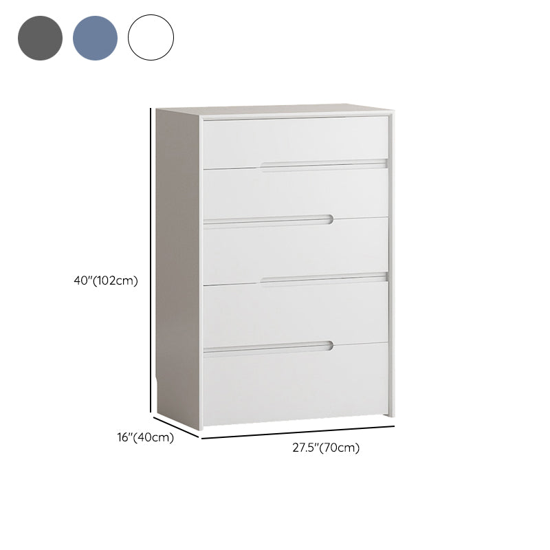 Scandinavian Vertical Storage Chest with Soft-Close Drawers for Home