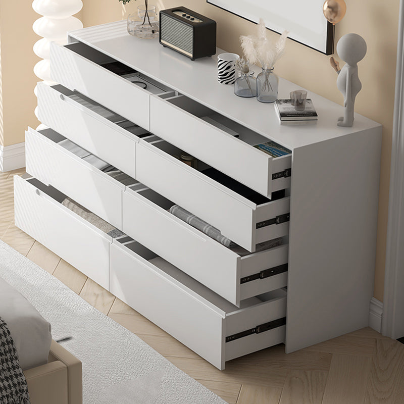 Modern Horizontal Storage Chest with 8 Soft-Close Drawers for Home