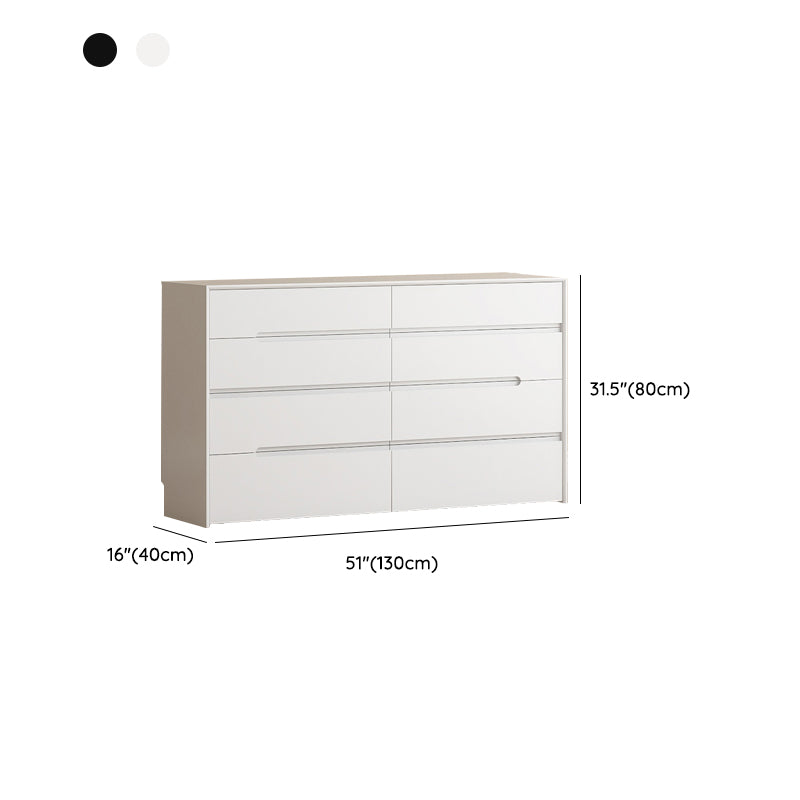 Modern Horizontal Storage Chest with 8 Soft-Close Drawers for Home