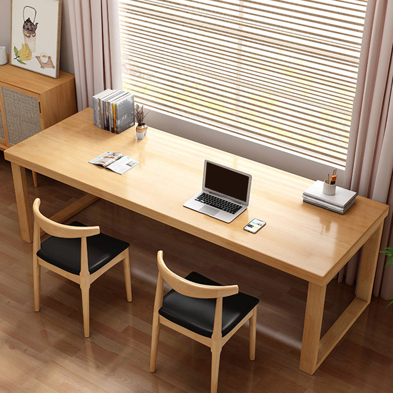 Contemporary Style Office Desk Rectangular Shape Task Desk with 2 Legs