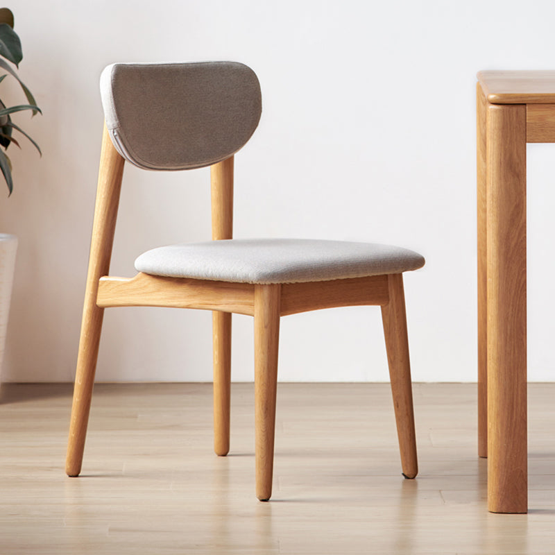 Modern Office Chair Seat Wood Desk Chair with 4 Legs for Bedroom