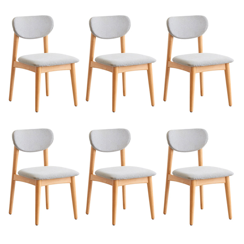 Modern Office Chair Seat Wood Desk Chair with 4 Legs for Bedroom