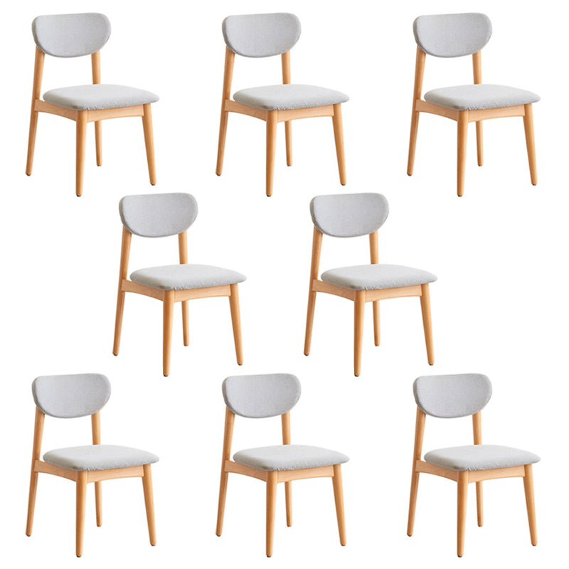 Modern Office Chair Seat Wood Desk Chair with 4 Legs for Bedroom