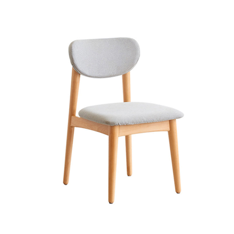 Modern Office Chair Seat Wood Desk Chair with 4 Legs for Bedroom
