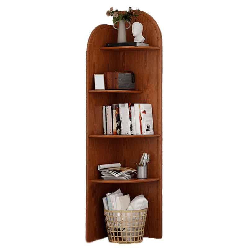 Traditional Closed Back Bookcase Shelves Included for Home Office