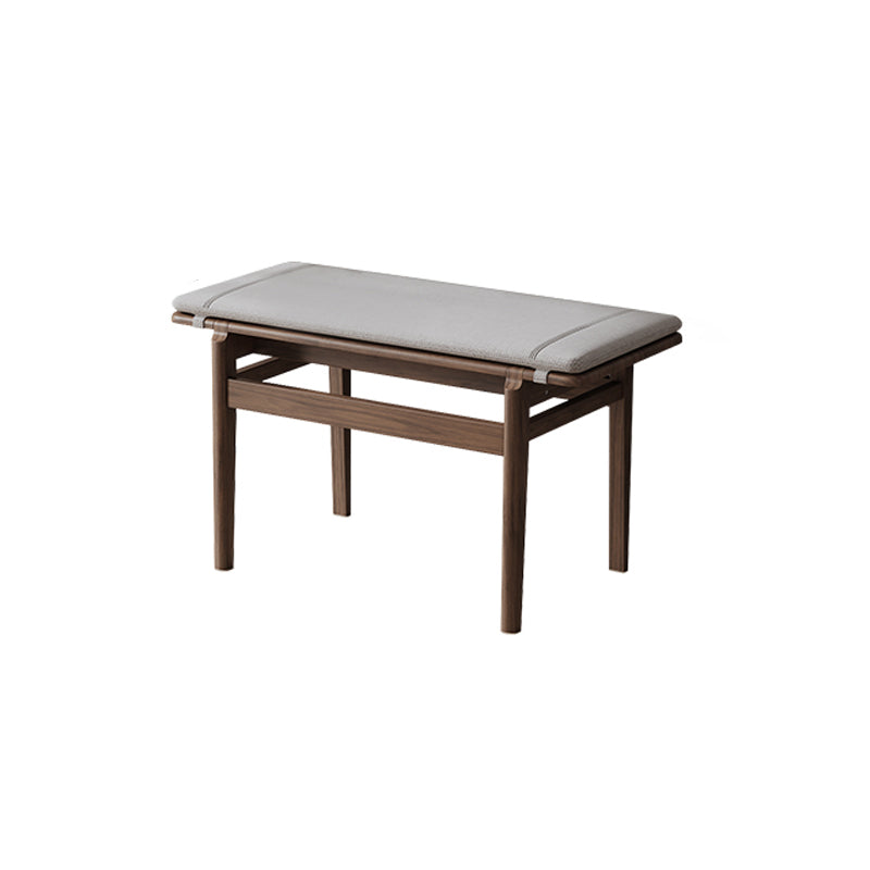 Rectangle Entryway Bench Modern Wooden Accent Bench in Solid Color